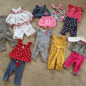 Set of 8-3 month old girl outfits